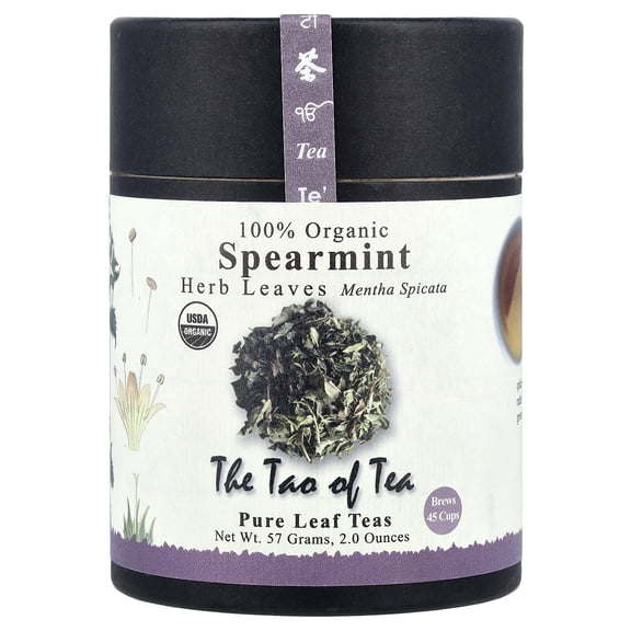 The Tao of Tea 100% Organic Herb Leaves, Spearmint, 2 oz (57 g)
