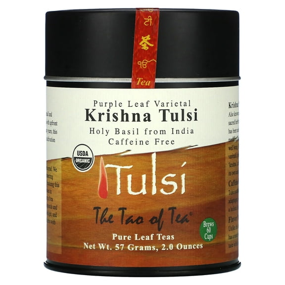 The Tao of Tea Purple Leaf Varietal, Krishna Tulsi Tea, Caffeine Free, 2 oz (57 g)
