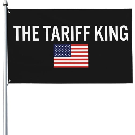 The Tariff King Flag 4x6 Flags With 2 Grommets Flag for Indoor and Outdoor Yard Garden