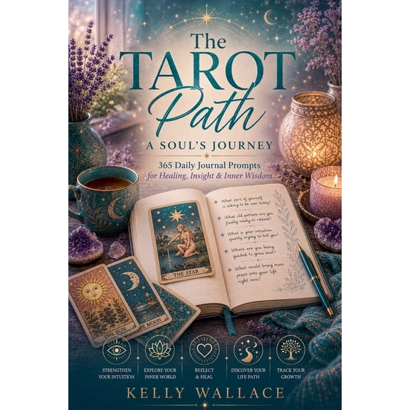The Tarot Path: A Soul's Journey -- 365 Daily Journal Prompts for Healing, Insight & Inner Wisdom, (Paperback)