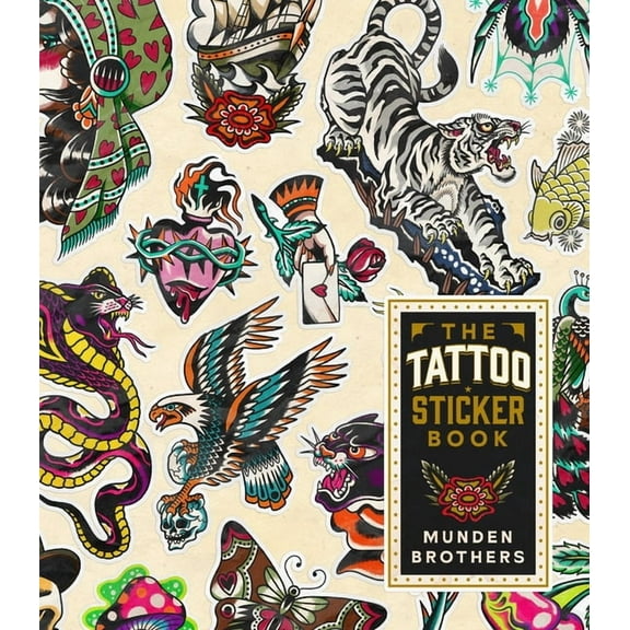 The Tattoo Sticker Book: 150 Tattoo-Inspired Stickers, (Paperback)