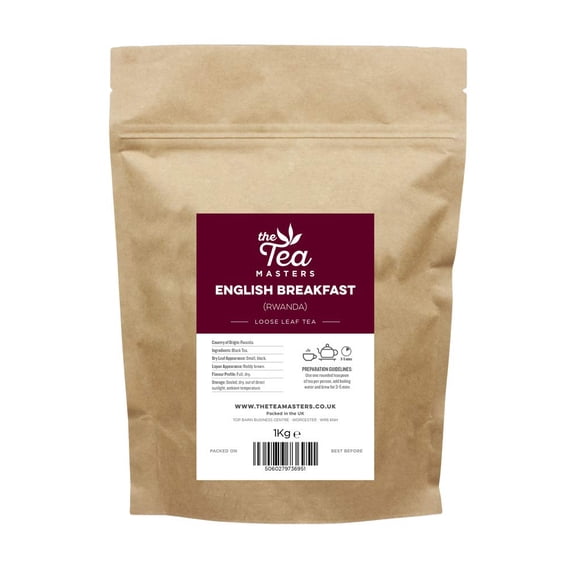 The Tea Masters Loose Leaf Tea - English Breakfast - Rwanda (1x1kg)