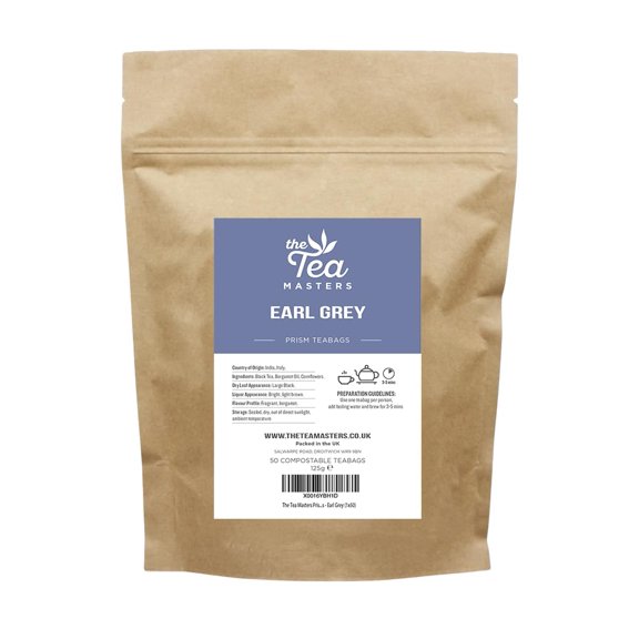 The Tea Masters Prism Teabags - Earl Grey (1x50)