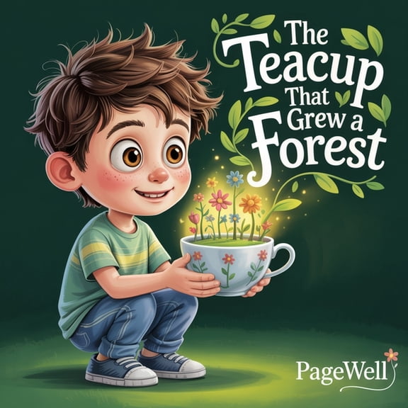 The Teacup That Grew a Forest Kids Story Book Kids Picture Book: A Gentle Story About Caring, Patience, and Growing Magi, (Paperback)