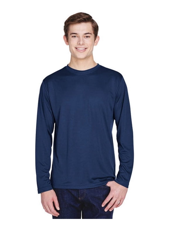 The Team 365 Men's Zone Performance Long-Sleeve T-Shirt - SPORT DARK NAVY - M