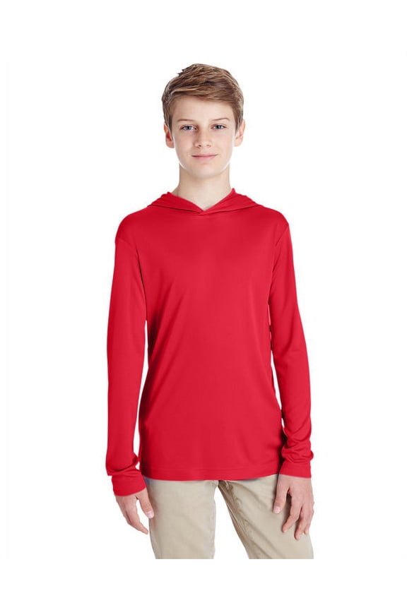 The Team 365 Youth Zone Performance Hoodie - SPORT RED - L