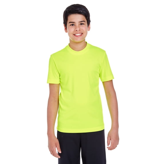 The Team 365 Youth Zone Performance T-Shirt - SAFETY YELLOW - M