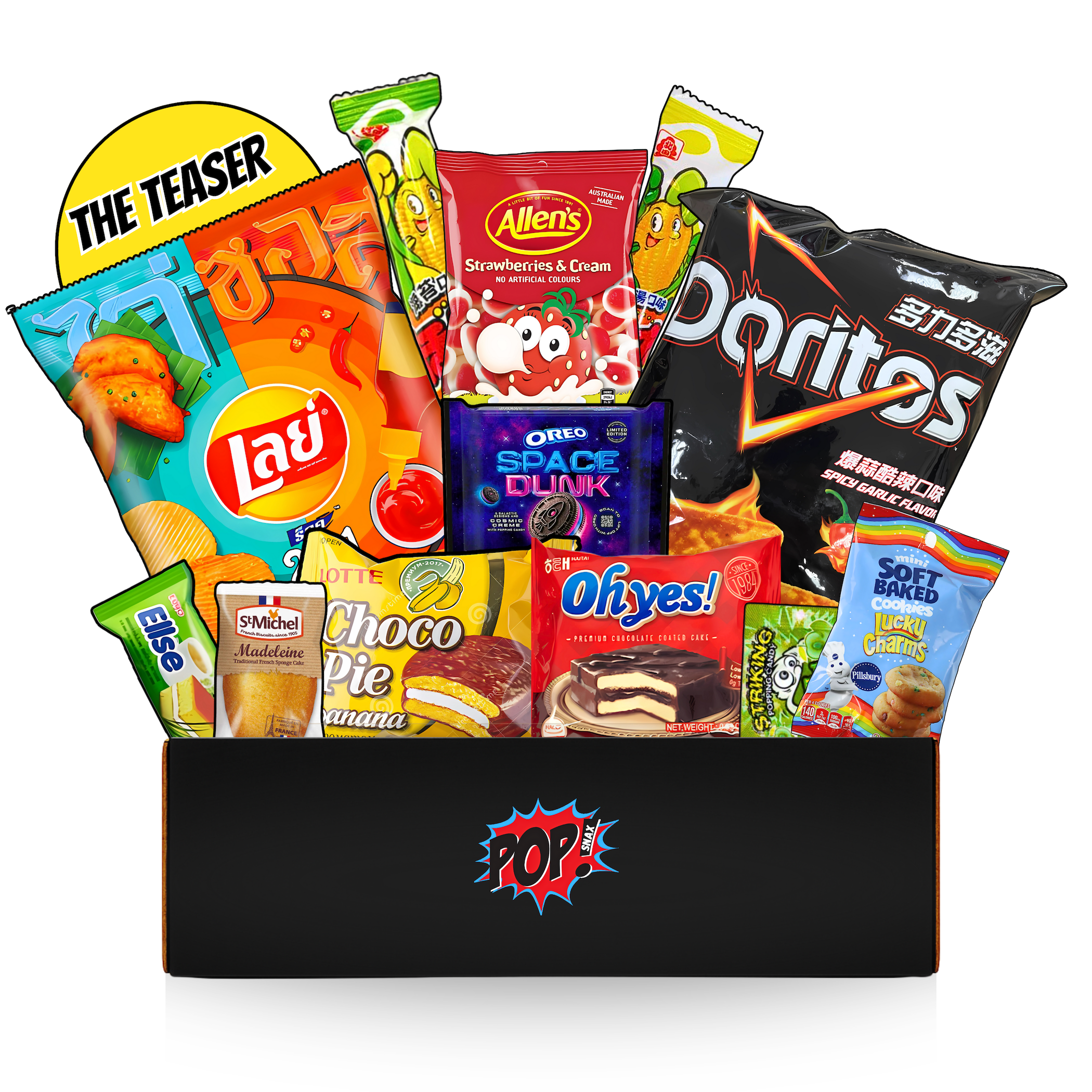 Pop Snax International Mystery Snack Box | 12 Global Treats