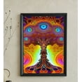 thumbnail image 1 of The Technicolor Tangle - Psychedelic Tree Canvas Wall Art, 1 of 2