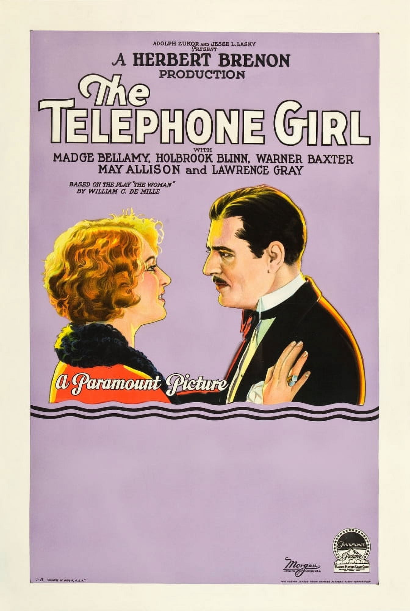 The Telephone Girl Canvas Art - (24 x 36)