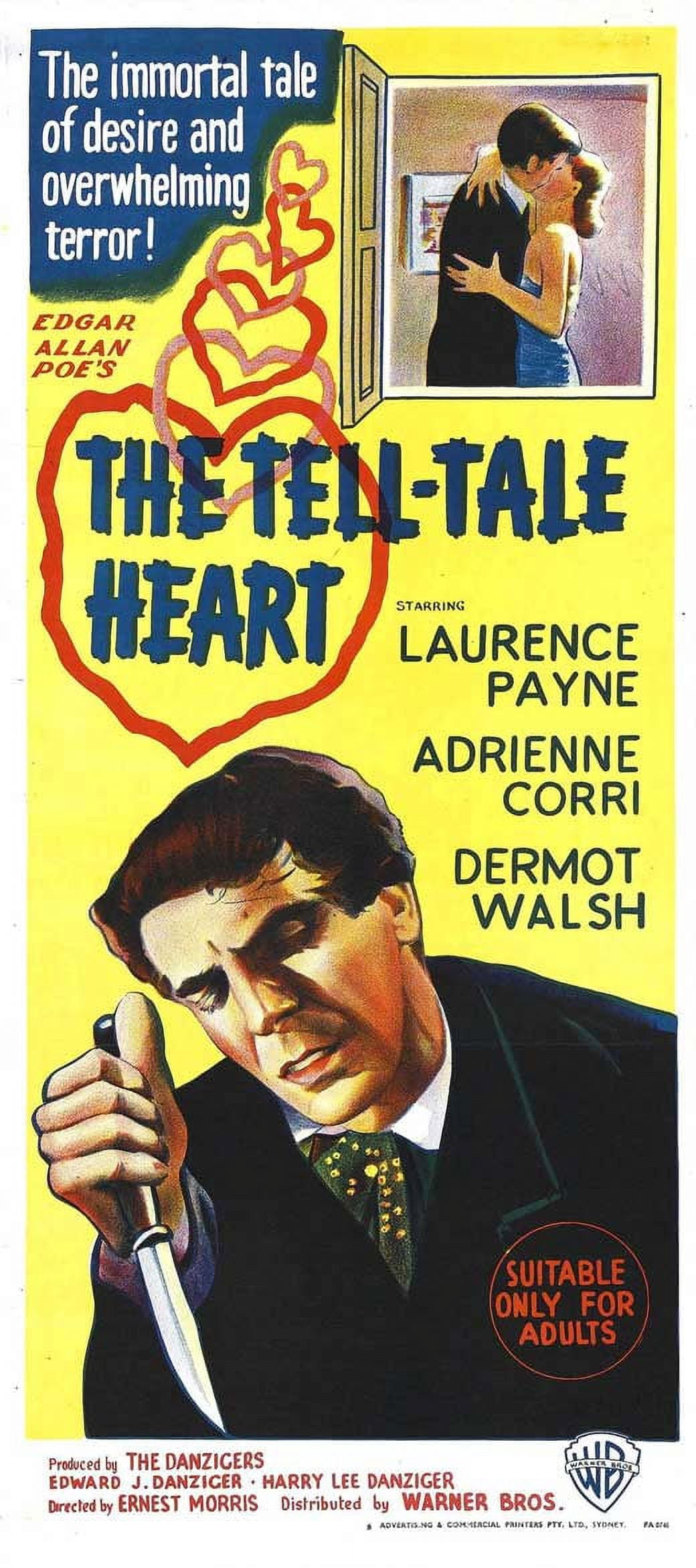 The Tell A Tale Heart The Tell Tale Heart - movie POSTER (Insert Style A) (14" x 36") (1961