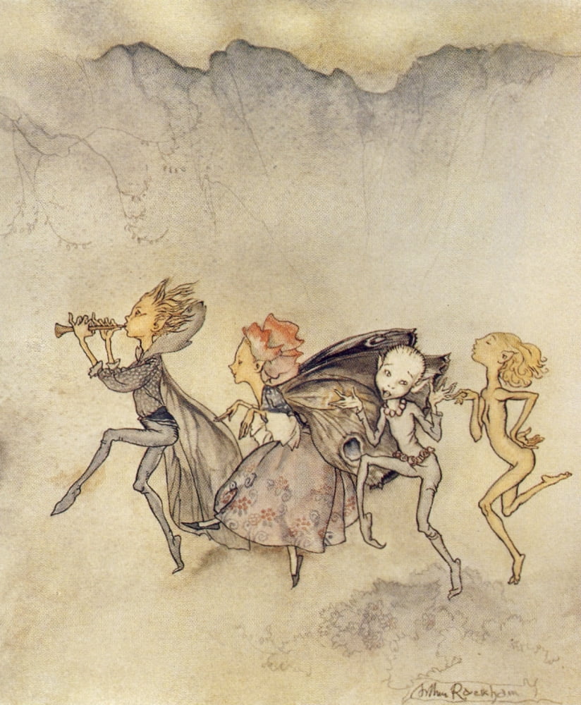 The Tempest 1926 Each one tripping on his toe Canvas Art - A Rackham (24 x 36)