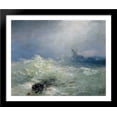 thumbnail image 1 of The Tempest 34x28 Large Black Wood Framed Print Art by Ivan Aivazovsky, 1 of 2