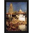 thumbnail image 1 of The Temple And Tank Of Walkeshwar At Bombay 28x40 Large Black Ornate Wood Framed Canvas Art by Edwin Lord Weeks, 1 of 2