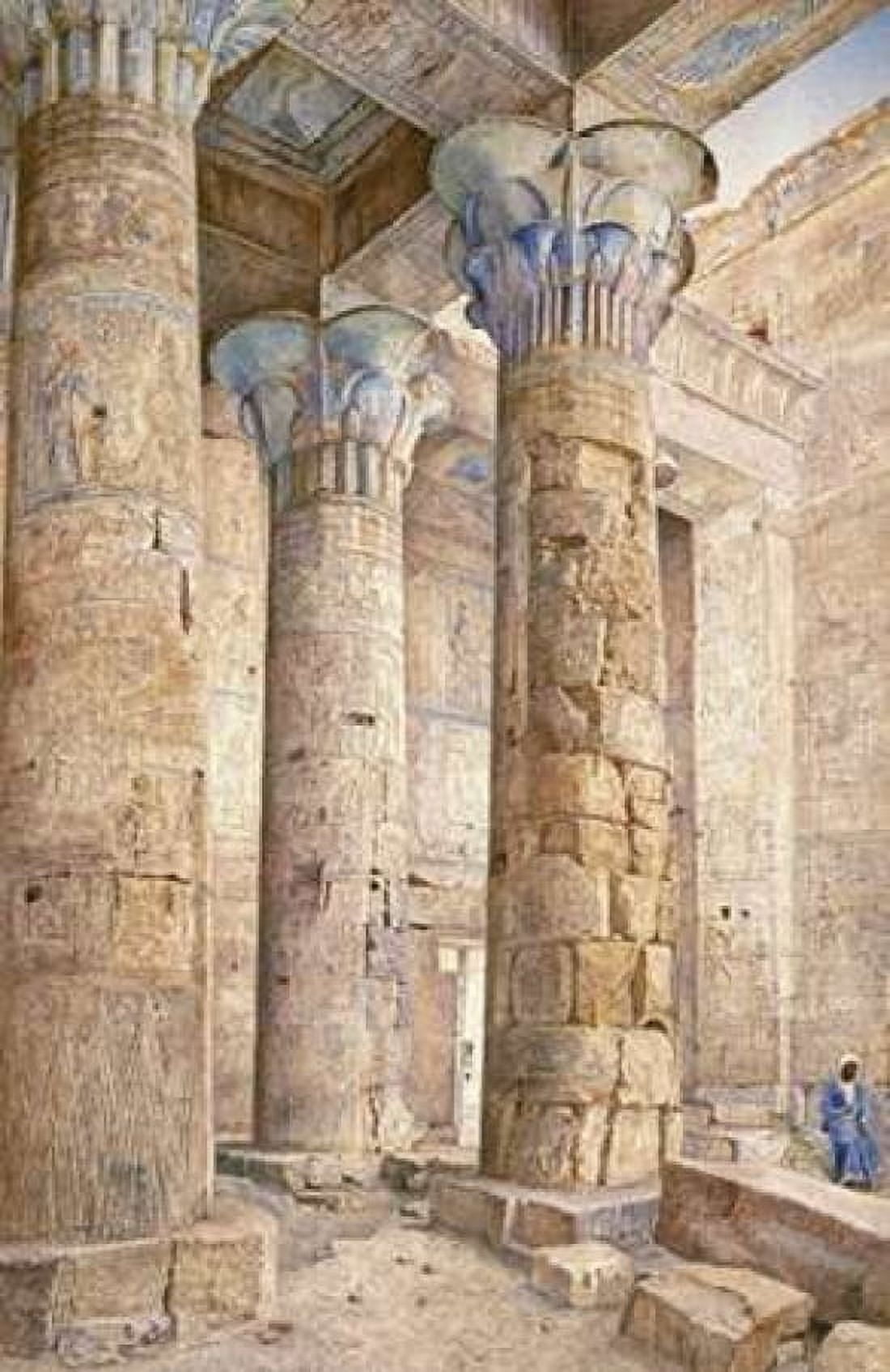 The Temple of Philae Egypt Canvas Art - Henry Roderick Newman (12 x 18)