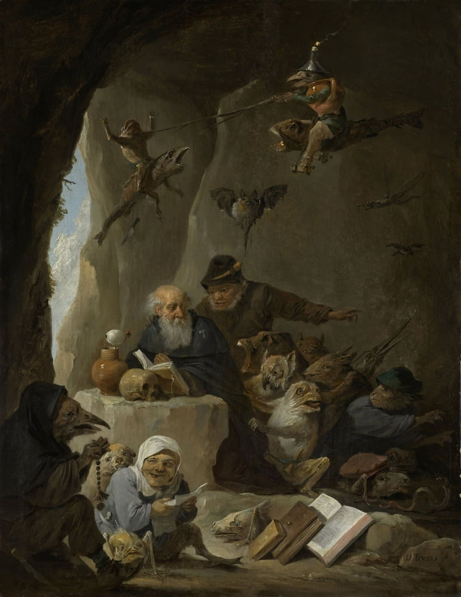 The Temptation Of St Anthony Canvas Art - (18 x 24)