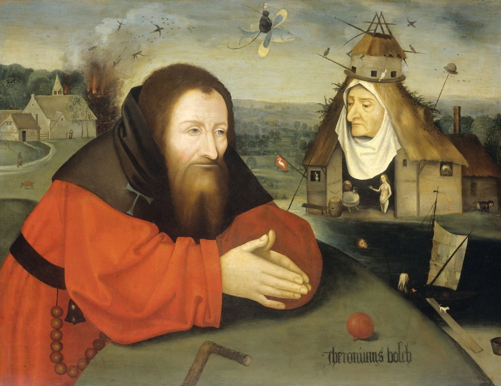 The Temptation Of St Anthony Canvas Art - (36 x 24)
