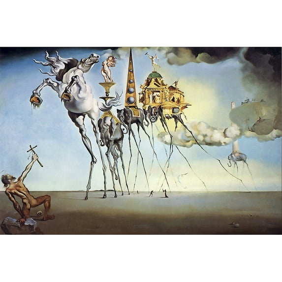 The Temptation of St. Anthony-Dali - CANVAS OR PRINT WALL ART