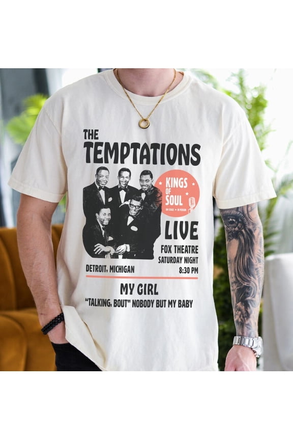 The Temptations Unisex T-Shirt, The Temptations, R&B Shirt, Soul Music