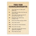 thumbnail image 1 of The Ten Commandments , 10 Commandments Wall-Art, Religious Bible Testament Rules Scripture Verse Decalogue Cool Wall Decor Art Print, 1 of 6