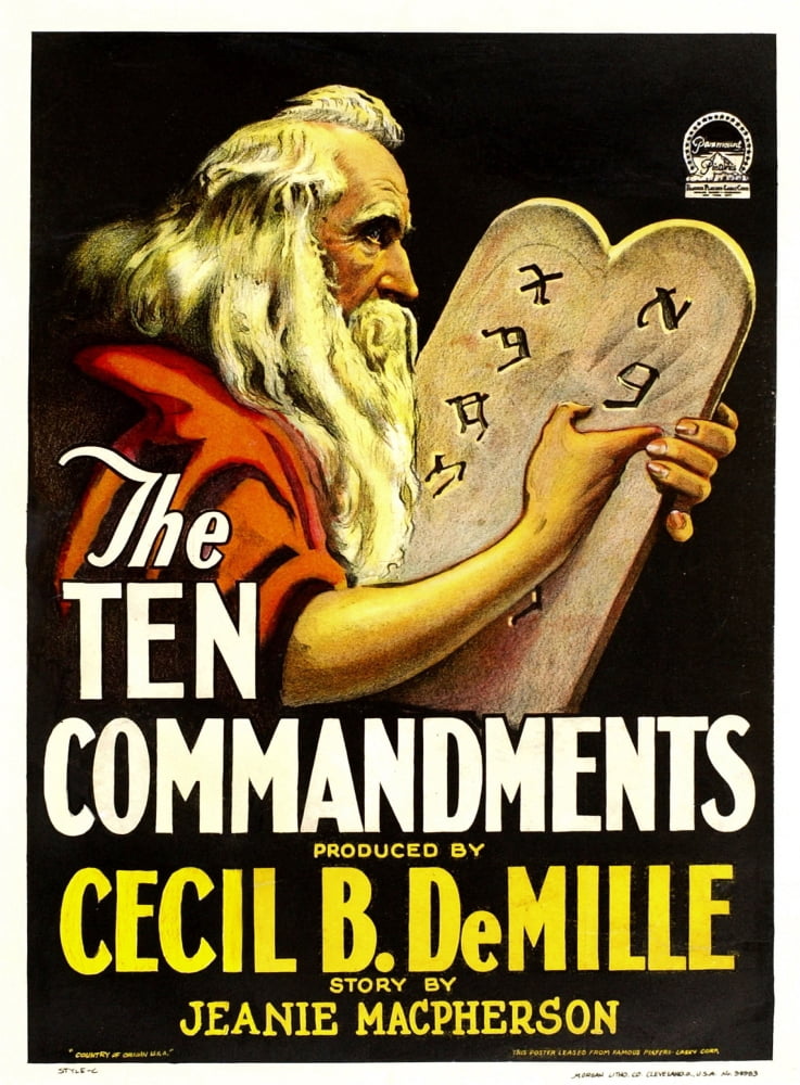 The Ten Commandments Canvas Art - (24 x 36)