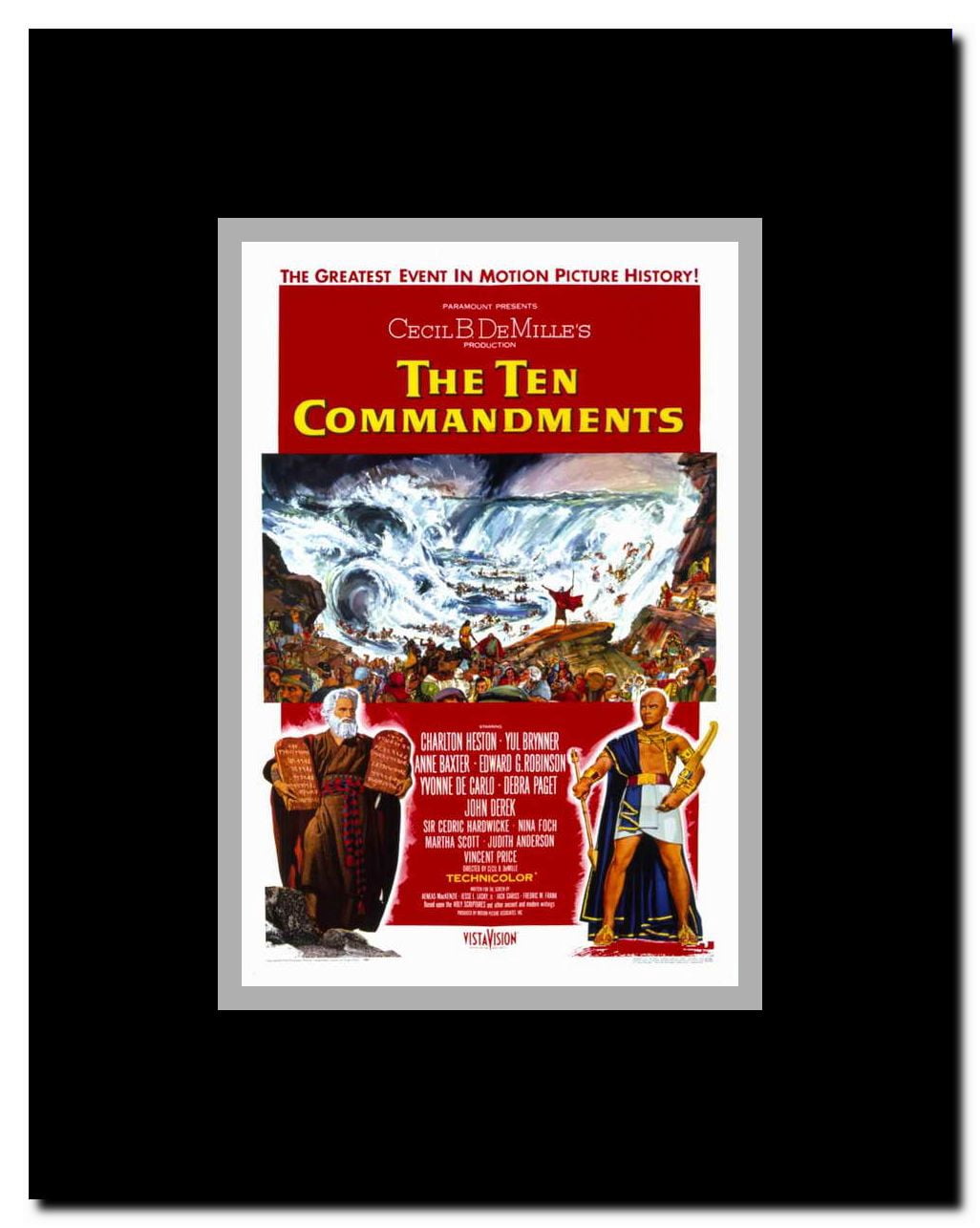 The Ten Commandments Framed Movie Poster