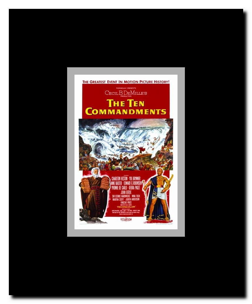 The Ten Commandments Framed Movie Poster