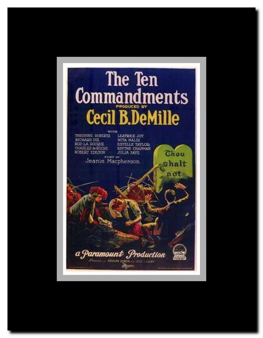 The Ten Commandments Framed Movie Poster