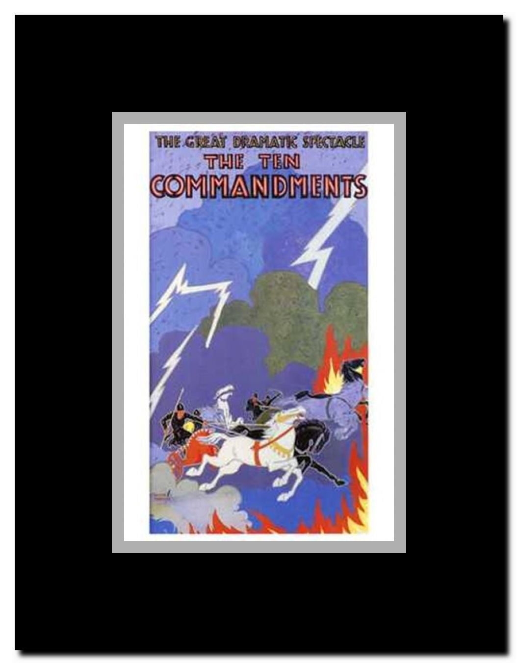 The Ten Commandments Framed Movie Poster