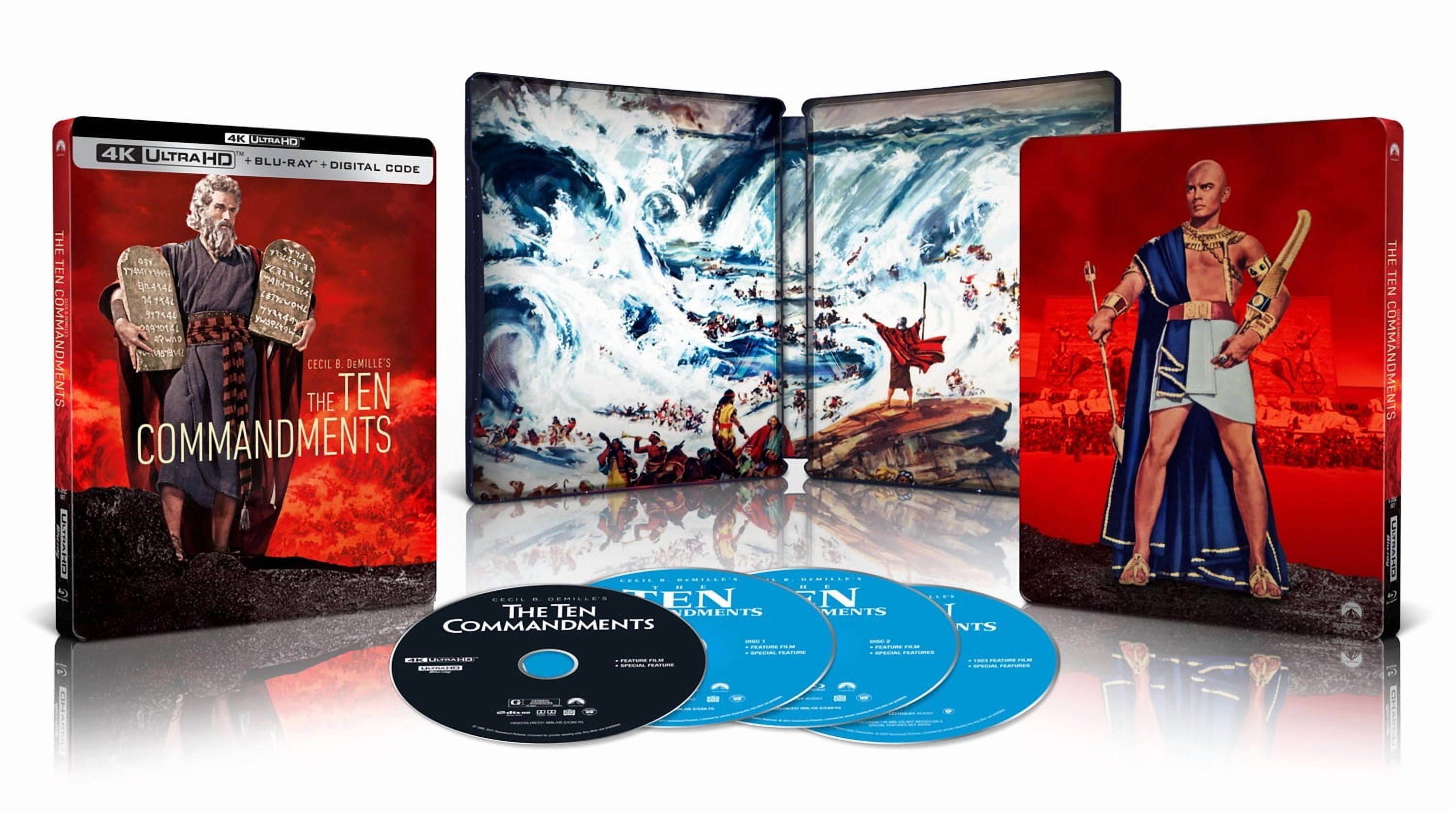 The Ten Commandments (Limited Edition Steelbook) (4K Ultra HD + Blu-ray + Digital Copy) Paramount, Drama
