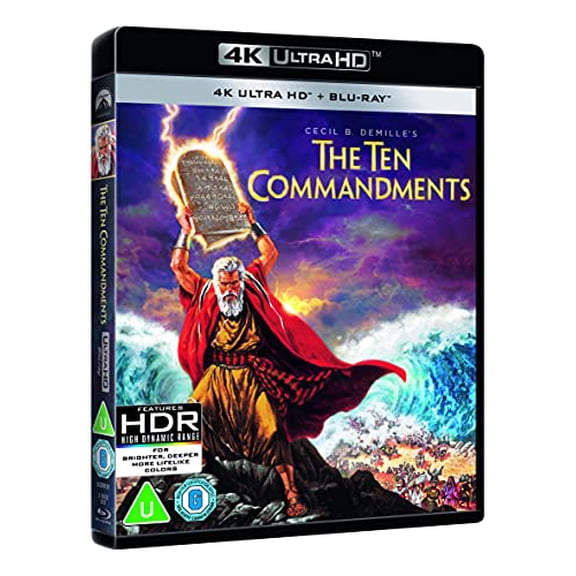 The Ten Commandments (4K Ultra HD) Martha Scott Edward G. Robinson Nina Foch Cedric Hardwicke