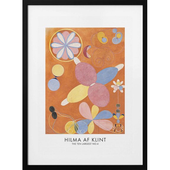 The Ten Largest No.4 Poster Framed Art Modern Wall Decor