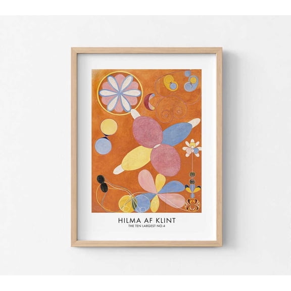 The Ten Largest No.4 Poster - Watercolor Art Print by Hilma Af Klint
