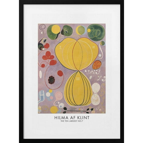 The Ten Largest No.7 Poster Framed Art Modern Wall Decor