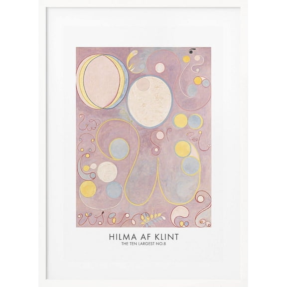 The Ten Largest No.8 Poster Framed Art Modern Wall Decor