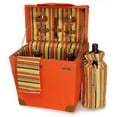 thumbnail image 1 of The Terazzo Picnic Case, Elegant wooden picnic carrier with service for two, 1 of 1