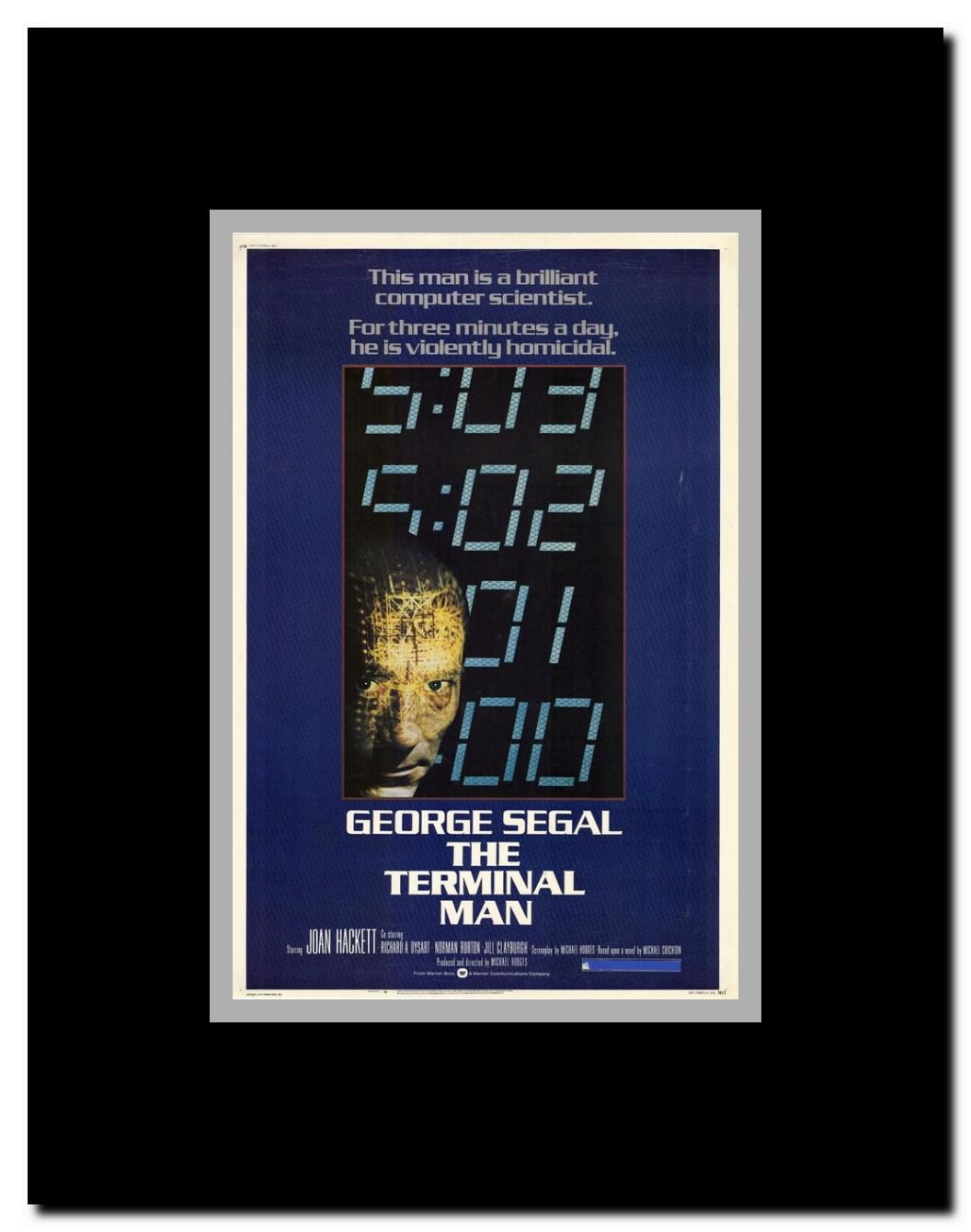 The Terminal Man Framed Movie Poster