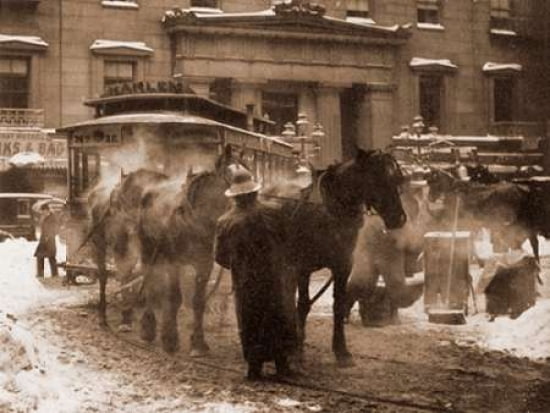 The Terminal New York City 1893 Canvas Art - Alfred Stieglitz (18 x 24)
