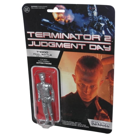 The Terminator 2 Judgement Day T1000 Final Battle Metal Form (2015) ReAction 3.75 Inch Figure - (Super 7 Funko)
