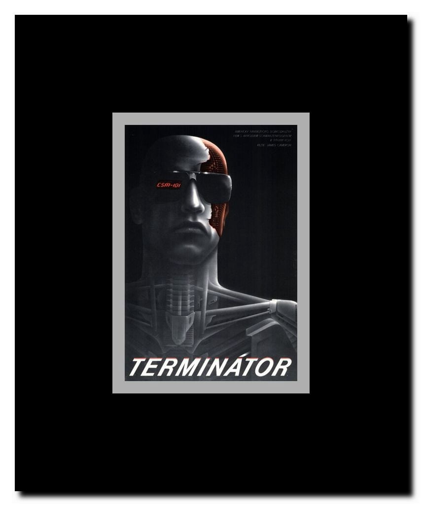 The Terminator - Czchecoslovakian - style A Framed Movie Poster