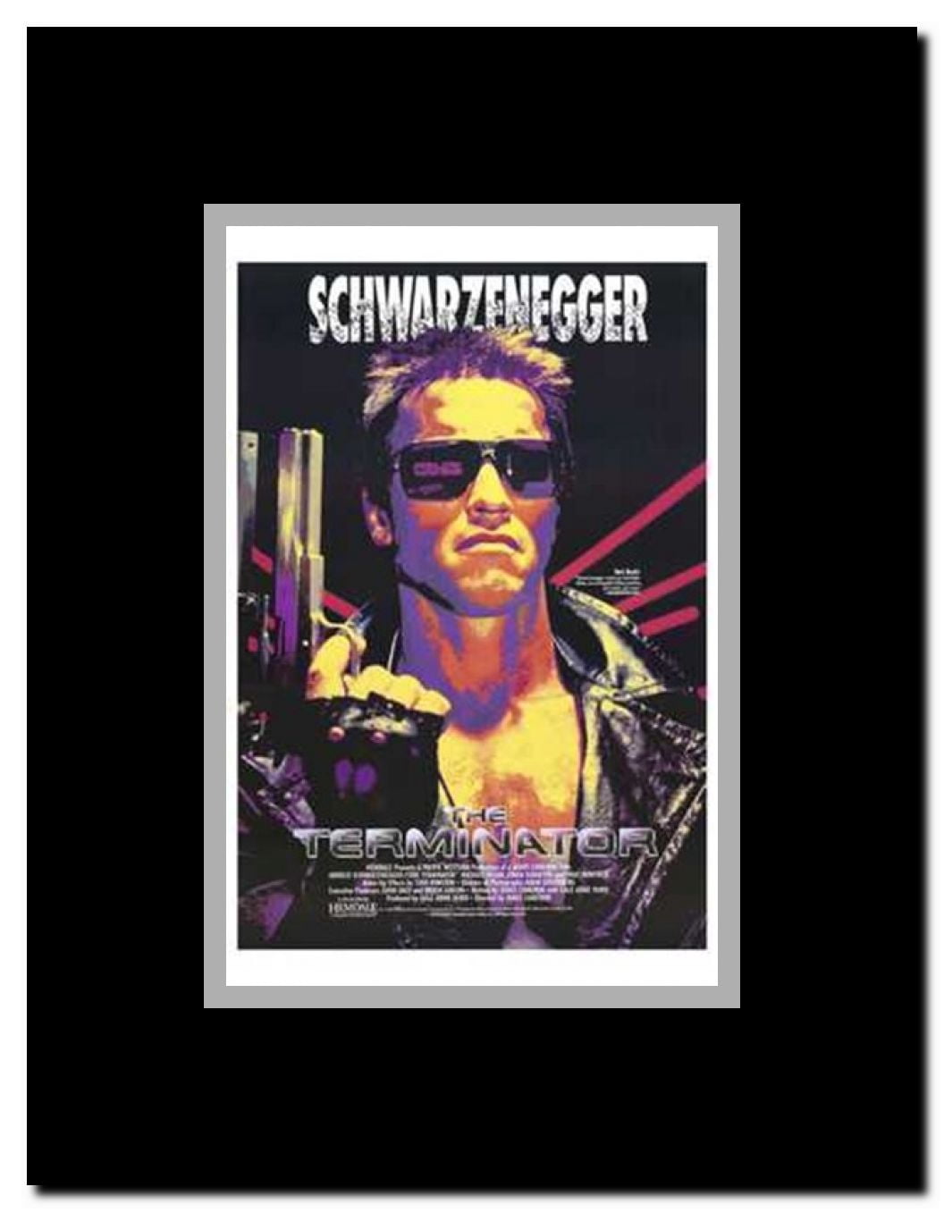 The Terminator - style D Framed Movie Poster
