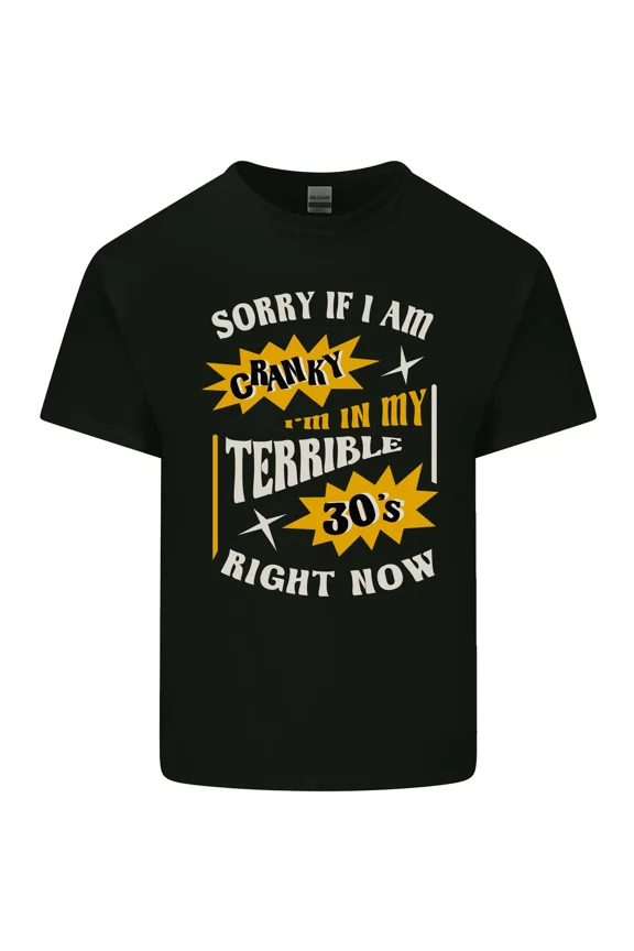The Terrible 30s Funny 30 Year Old Birthday and Slogan New Unisex T-Shirt