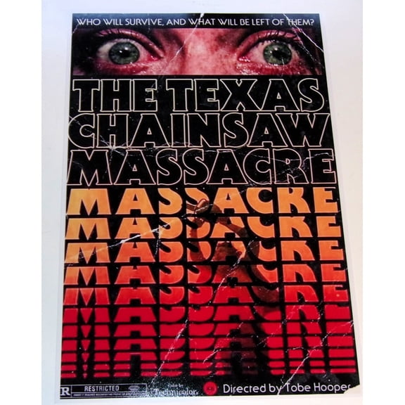 The Texas Chainsaw Massacre 1974 Poster "Vintage Torn" Reprint 19"x13" Tobe Hooper