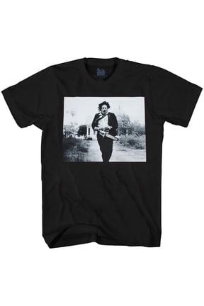 The Texas Chainsaw Massacre Men's Leatherface Running Grab T-Shirt X-Large Black