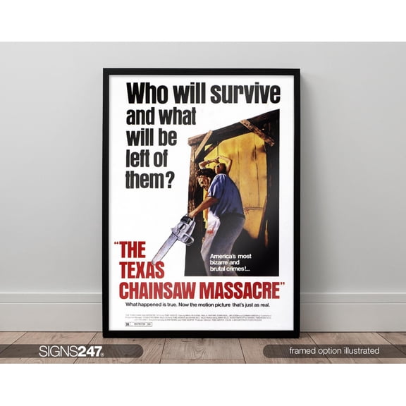 The Texas Chainsaw Massacre Poster | Movie Poster | Movie Prints For Cinema Rooms | Wall Art | Home Decor | A0 A1 A2 A3 A4 A5