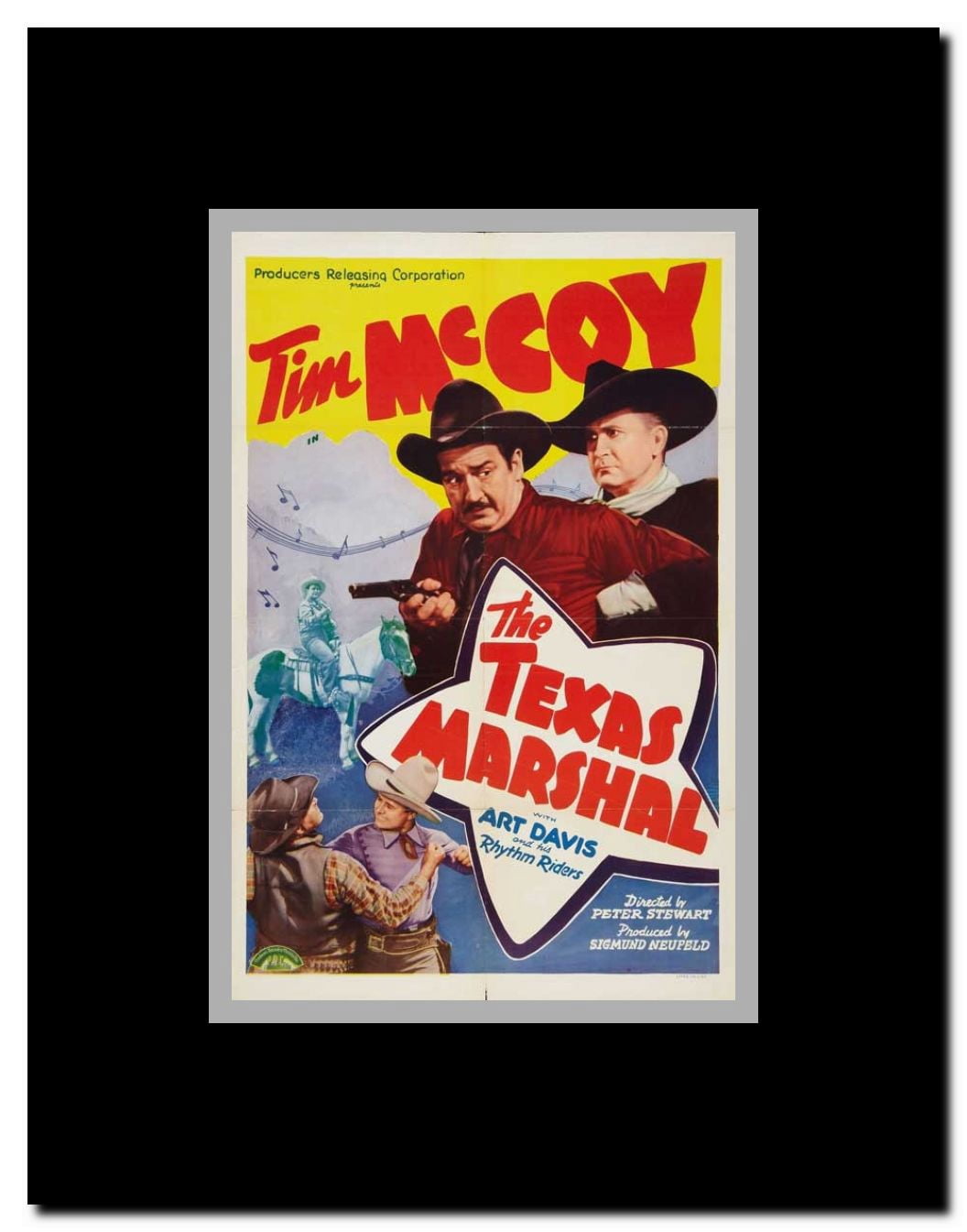 The Texas Marshal Framed Movie Poster