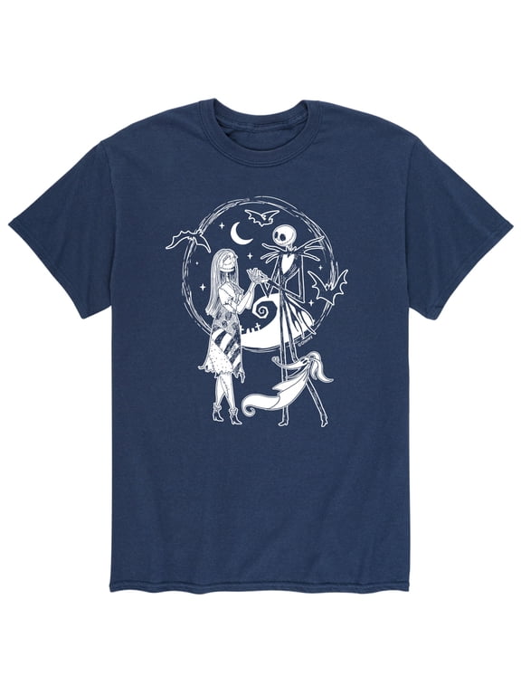 - Jack Skellington Sally and Zero Men's Short Sleeve Graphic T-Shirt