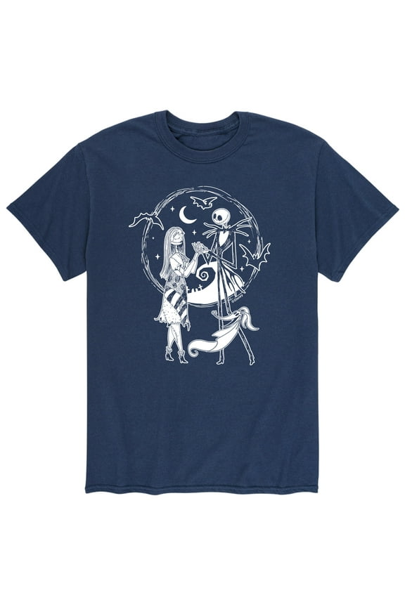 The The Nightmare Before Christmas - Jack Sally Zero - Men's Short Sleeve Graphic T-Shirt