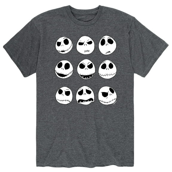 The The Nightmare Before Christmas - Jack's Facial Expressions - Men's Short Sleeve Graphic T-Shirt