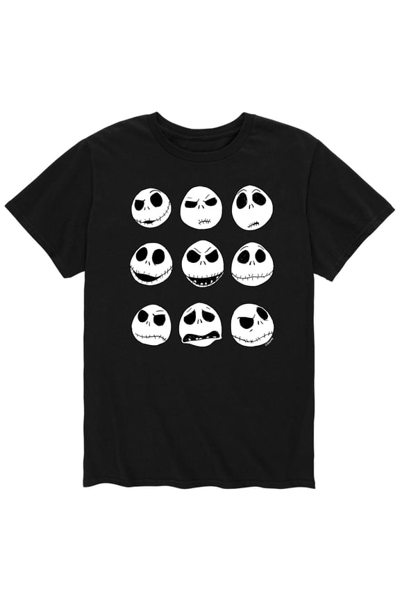 The The Nightmare Before Christmas - Jack's Facial Expressions - Men's Short Sleeve Graphic T-Shirt